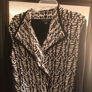 Black and white cardigan